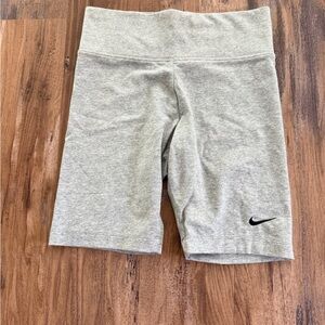 Nike Women's Heather Gray Bike Shorts